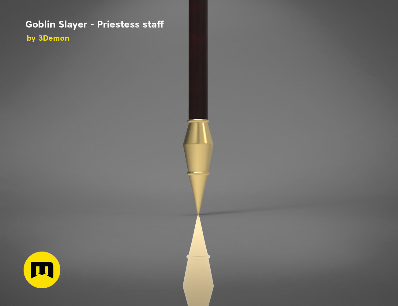 Priestess Staff Goblin Slayer anime 3D print model_2
