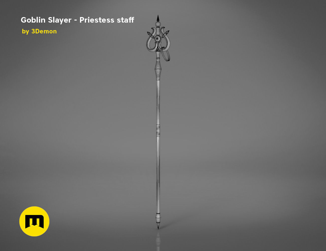 Priestess Staff Goblin Slayer anime 3D print model_7