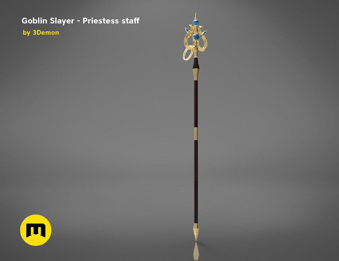 Priestess Staff Goblin Slayer anime 3D print model_16