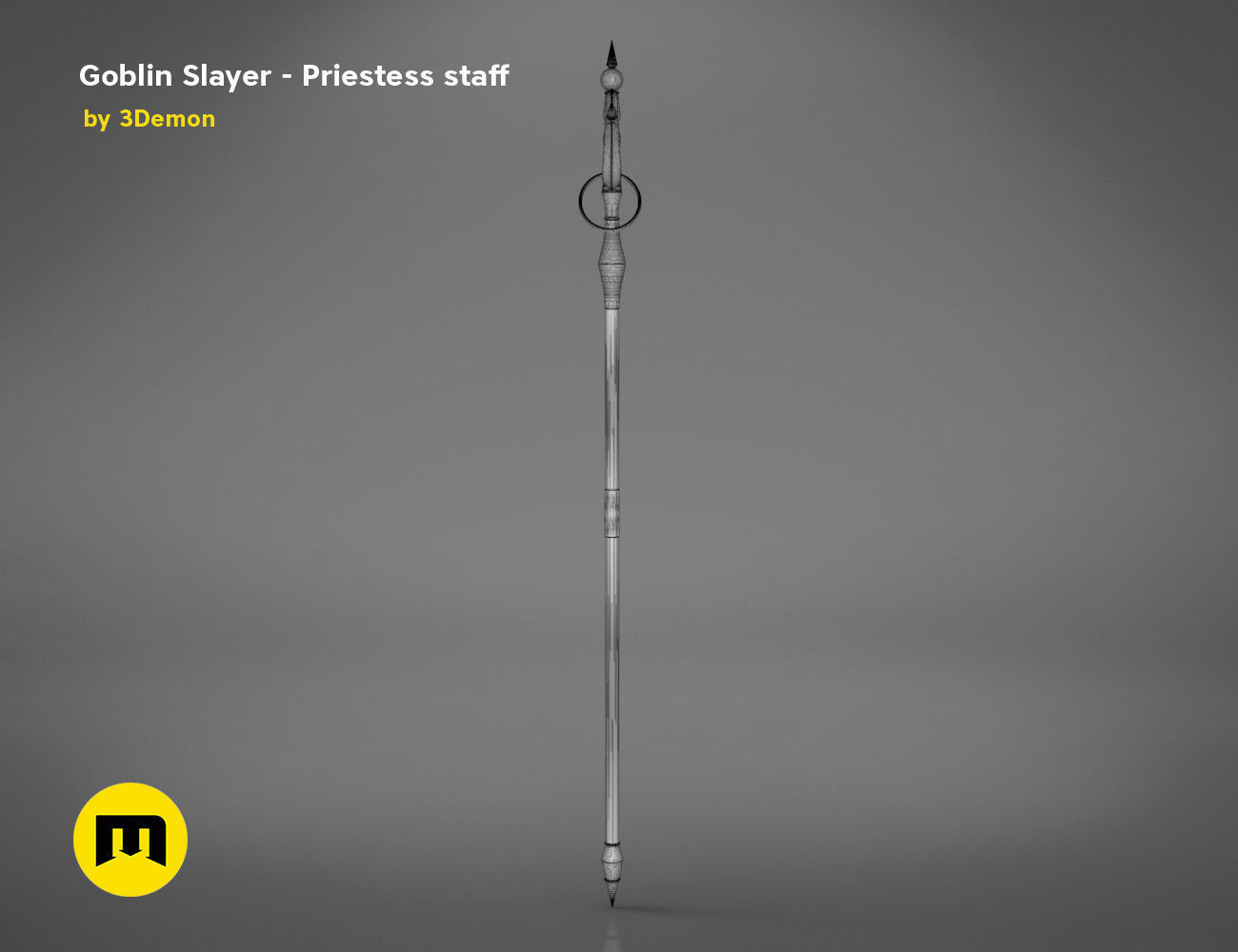 Priestess Staff Goblin Slayer anime 3D print model_12