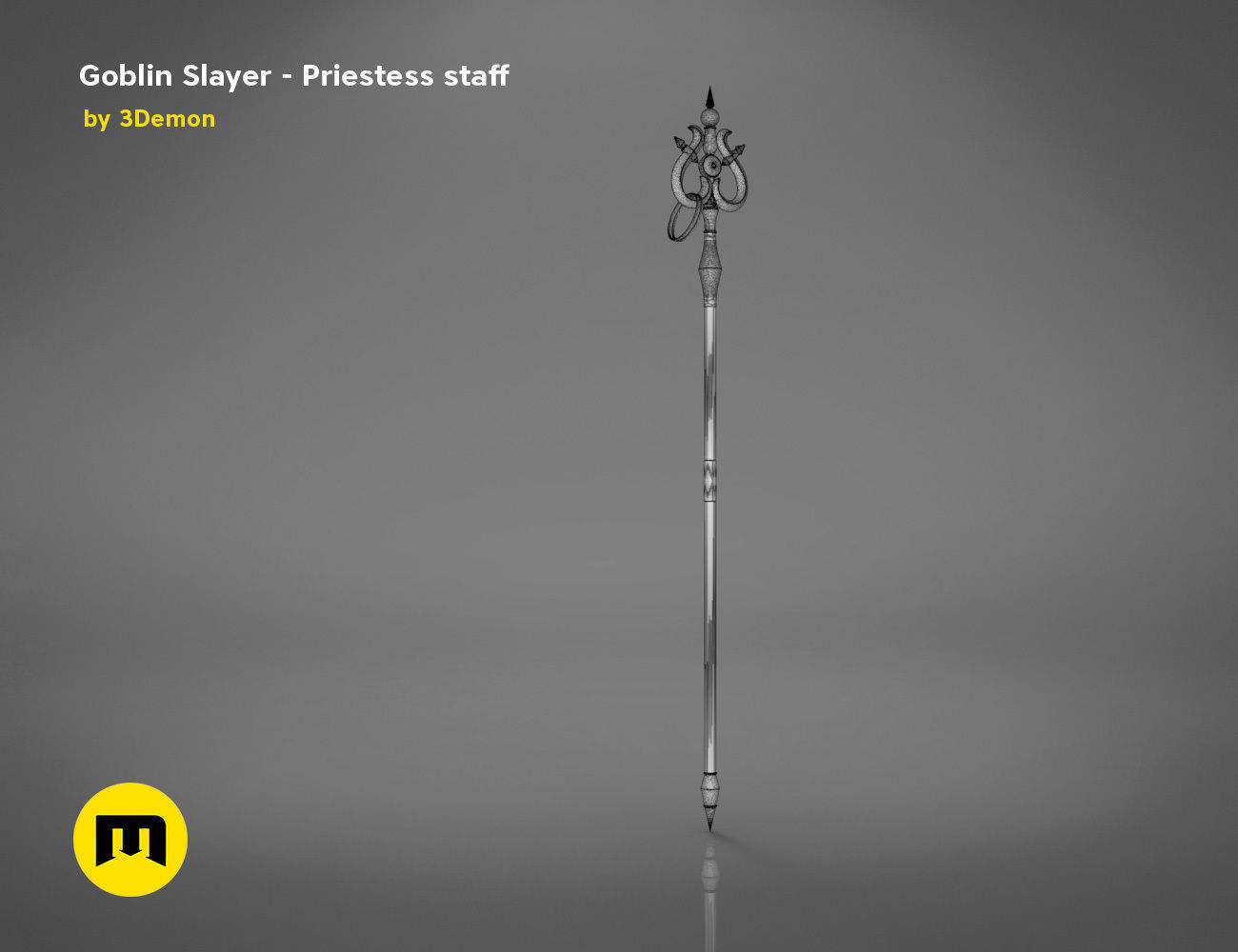 Priestess Staff Goblin Slayer anime 3D print model_8