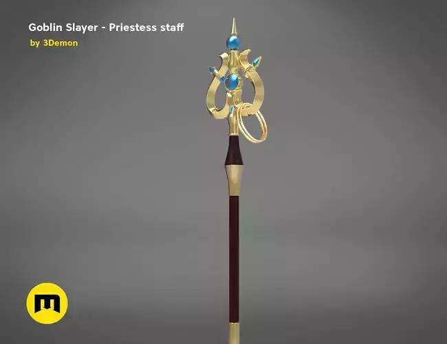 Priestess Staff Goblin Slayer anime 3D print model