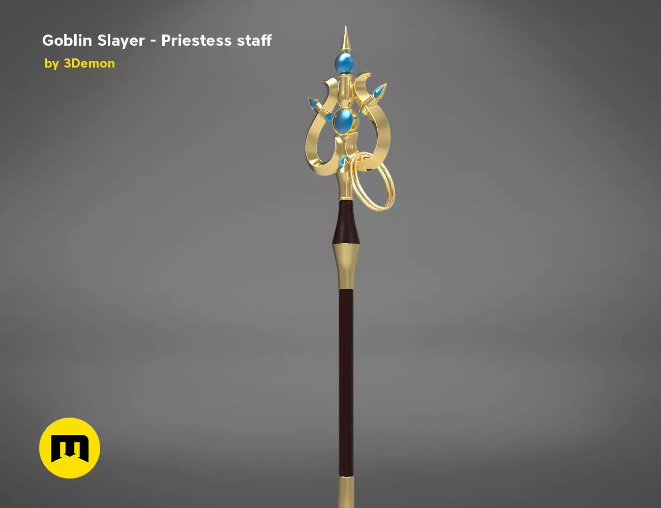 Priestess Staff Goblin Slayer anime 3D print model_0