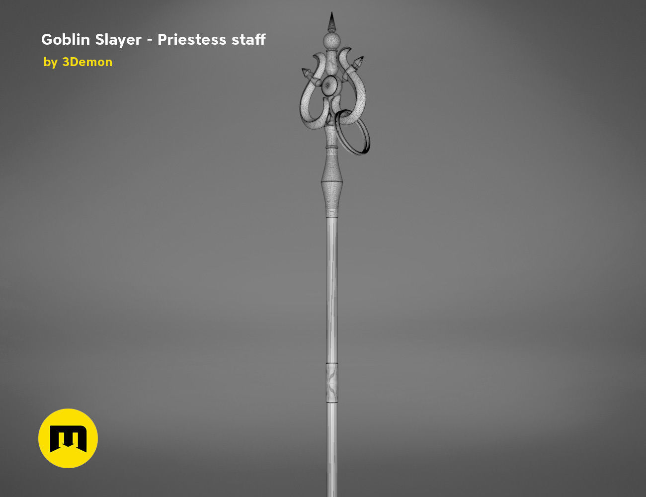 Priestess Staff Goblin Slayer anime 3D print model_9