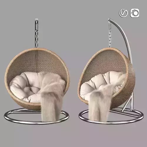 Rattan Hanging Chair 3D model