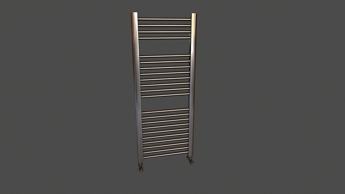 Metal Bathroom Radiator Low-poly 3D model