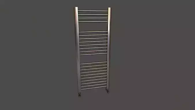 Metal Bathroom Radiator Low-poly 3D model