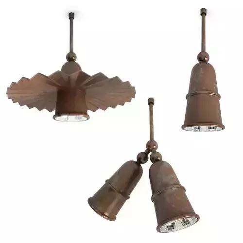 Civetta Rusty Pendatnt Lamps