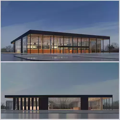 Dance school with a grandstand for 600 people  Sports facility 