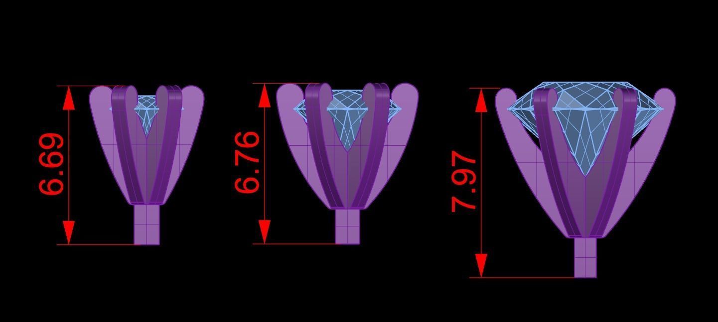 Jewelry Heads 04 3D print model_5
