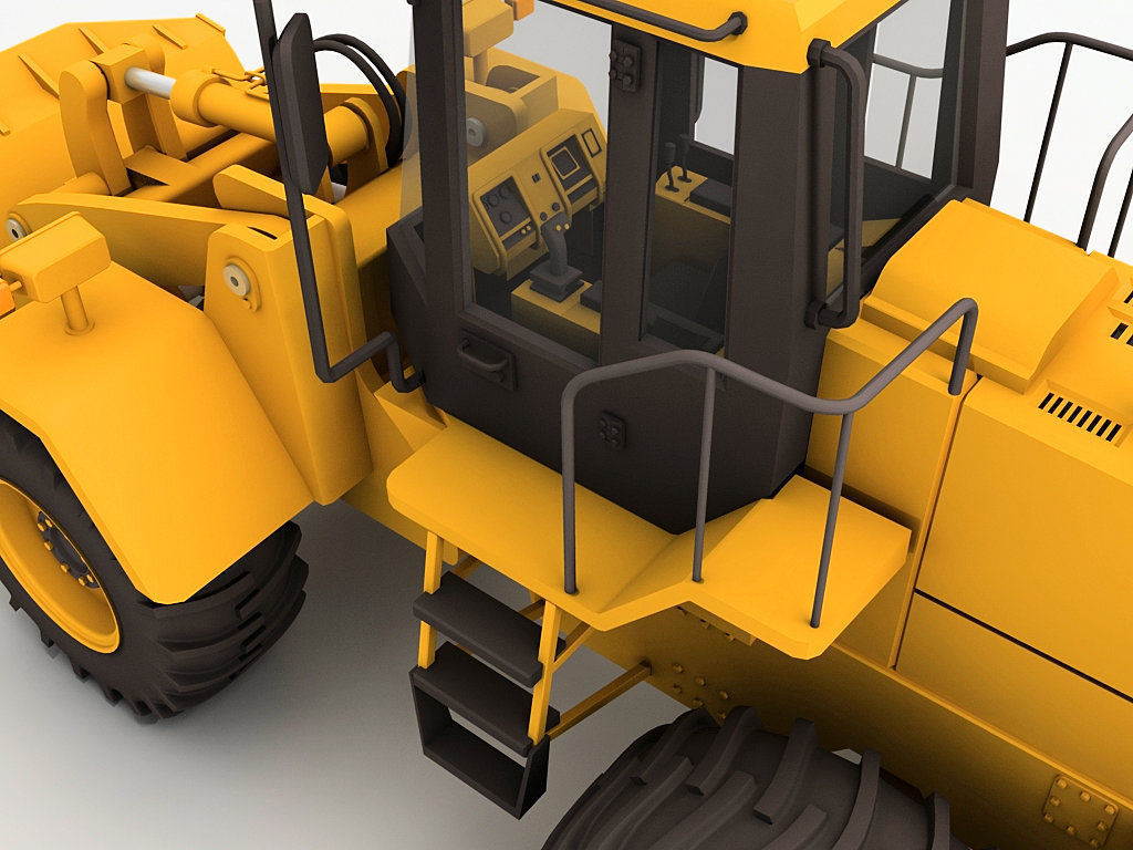Wheel Loader 3D model_3