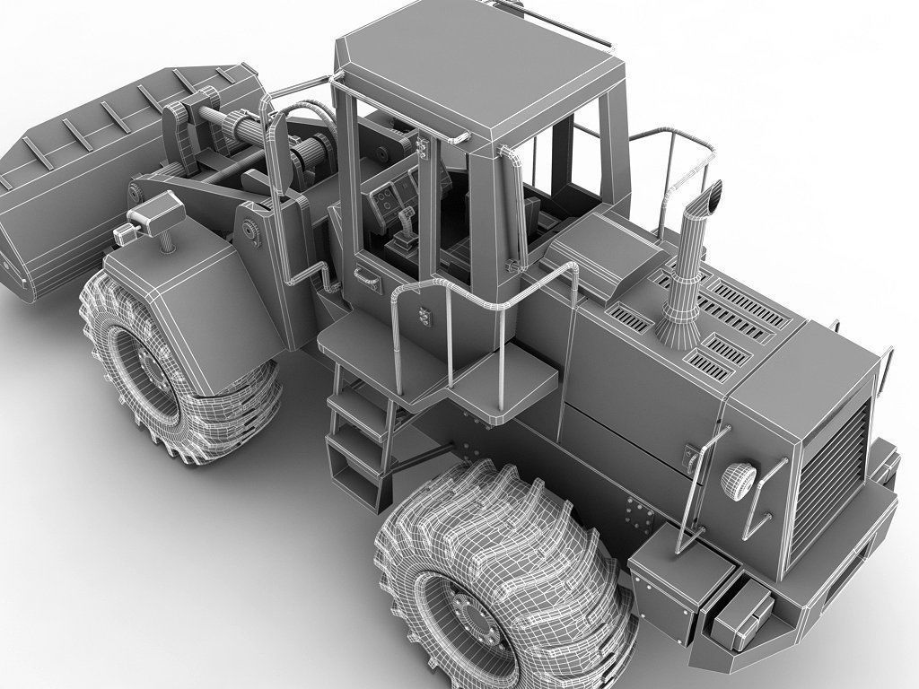 Wheel Loader 3D model_5