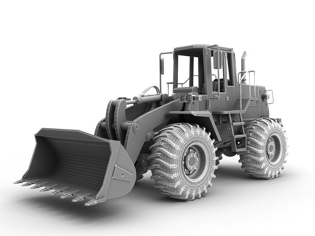 Wheel Loader 3D model_4