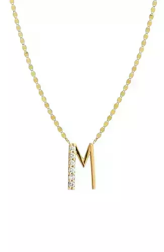 Alphabets Letter M Pendant