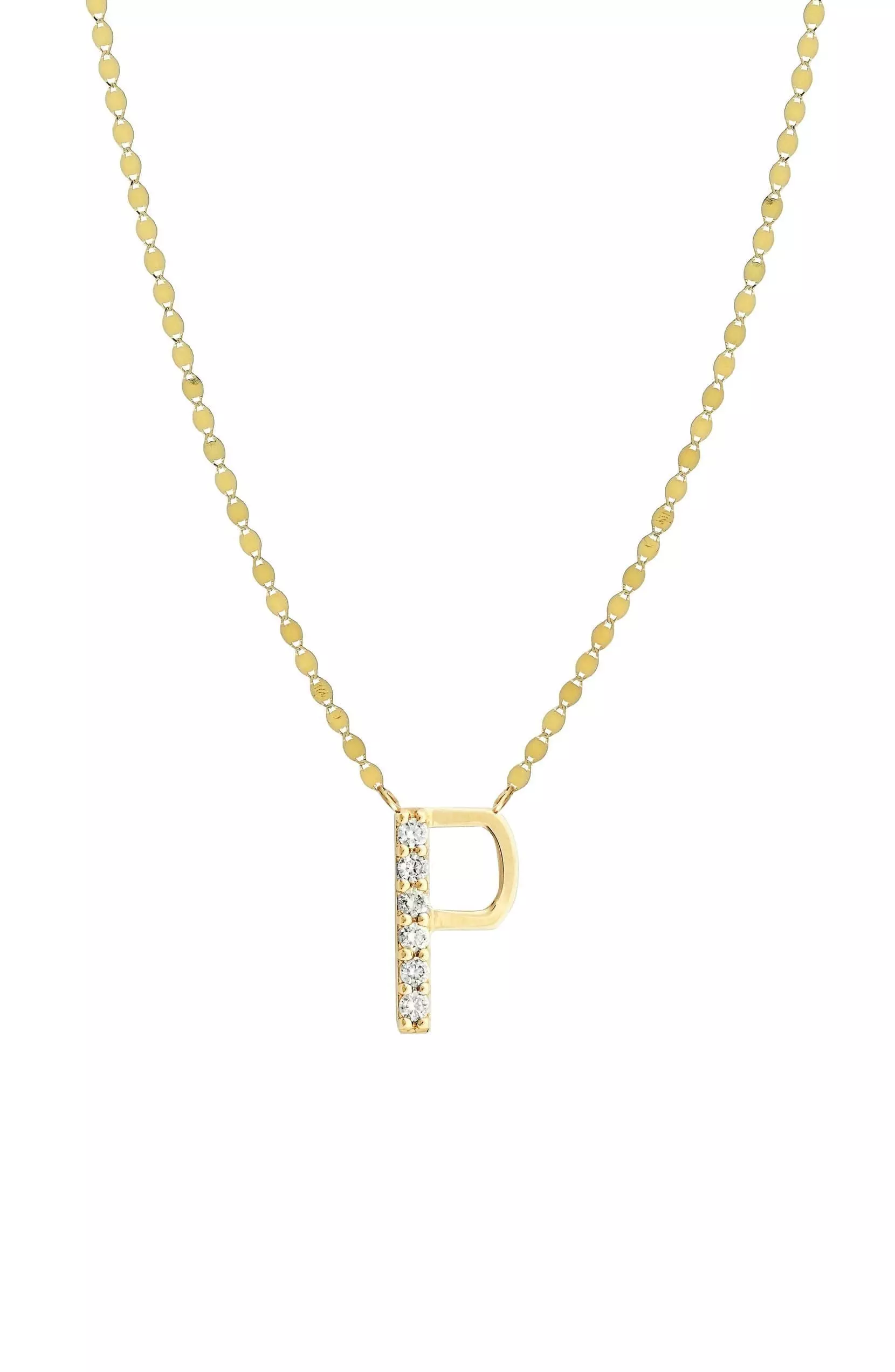 Alphabets Letter P Pendant 3D print model_0