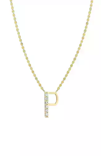 Alphabets Letter P Pendant