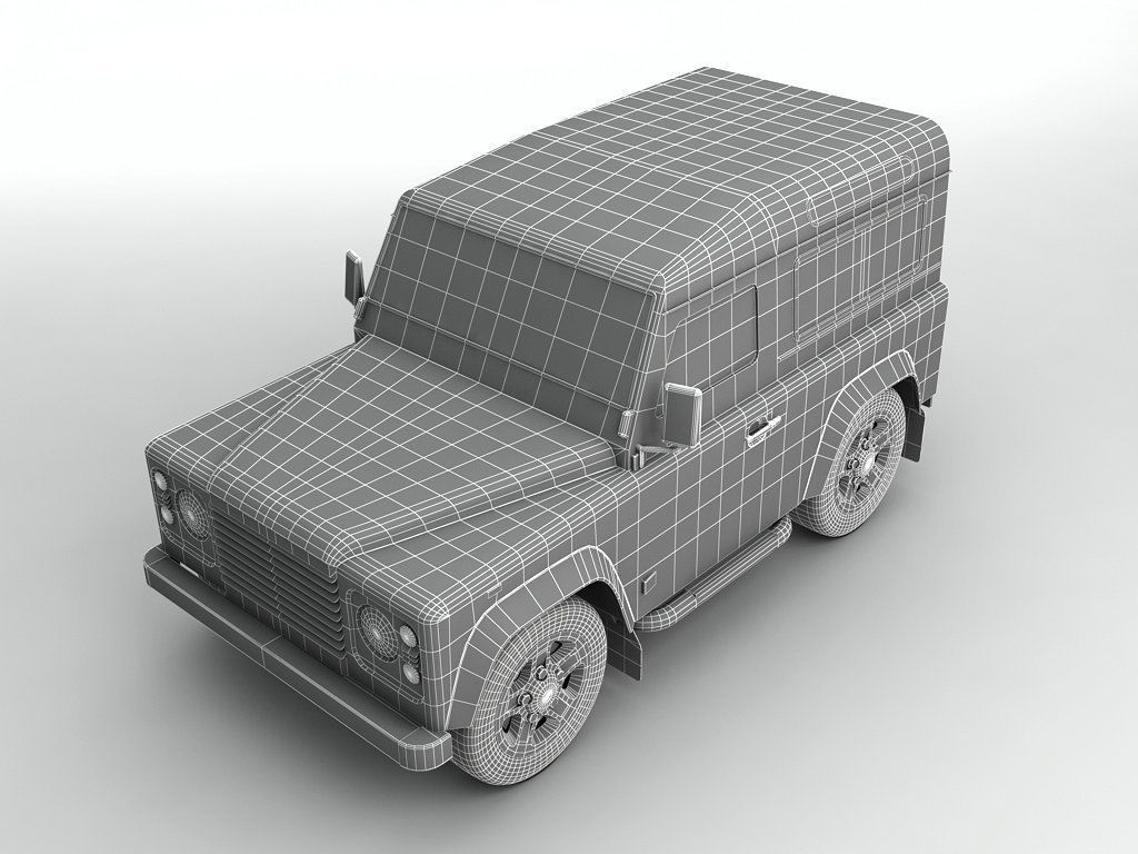  2007 Landrover Defender SUV 3D model_3