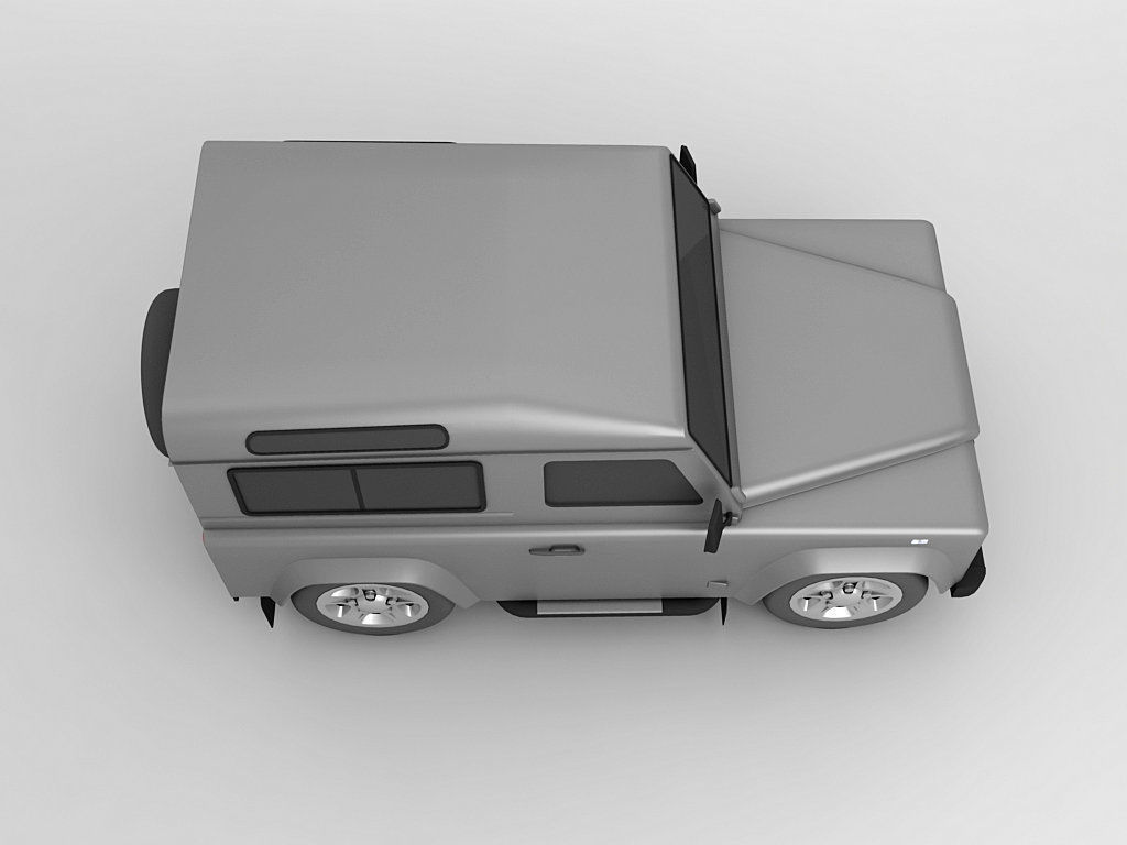  2007 Landrover Defender SUV 3D model_2