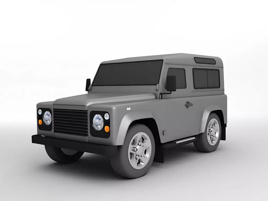  2007 Landrover Defender SUV 3D model_0