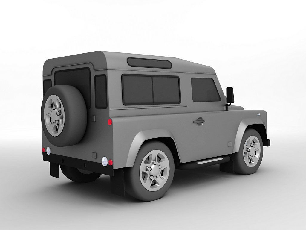  2007 Landrover Defender SUV 3D model_1