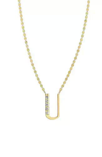 Alphabets Letter U Pendant