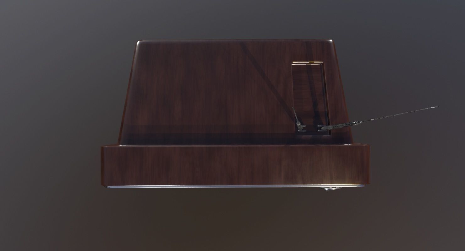 Vintage Television Game Ready Low-poly 3D model_8