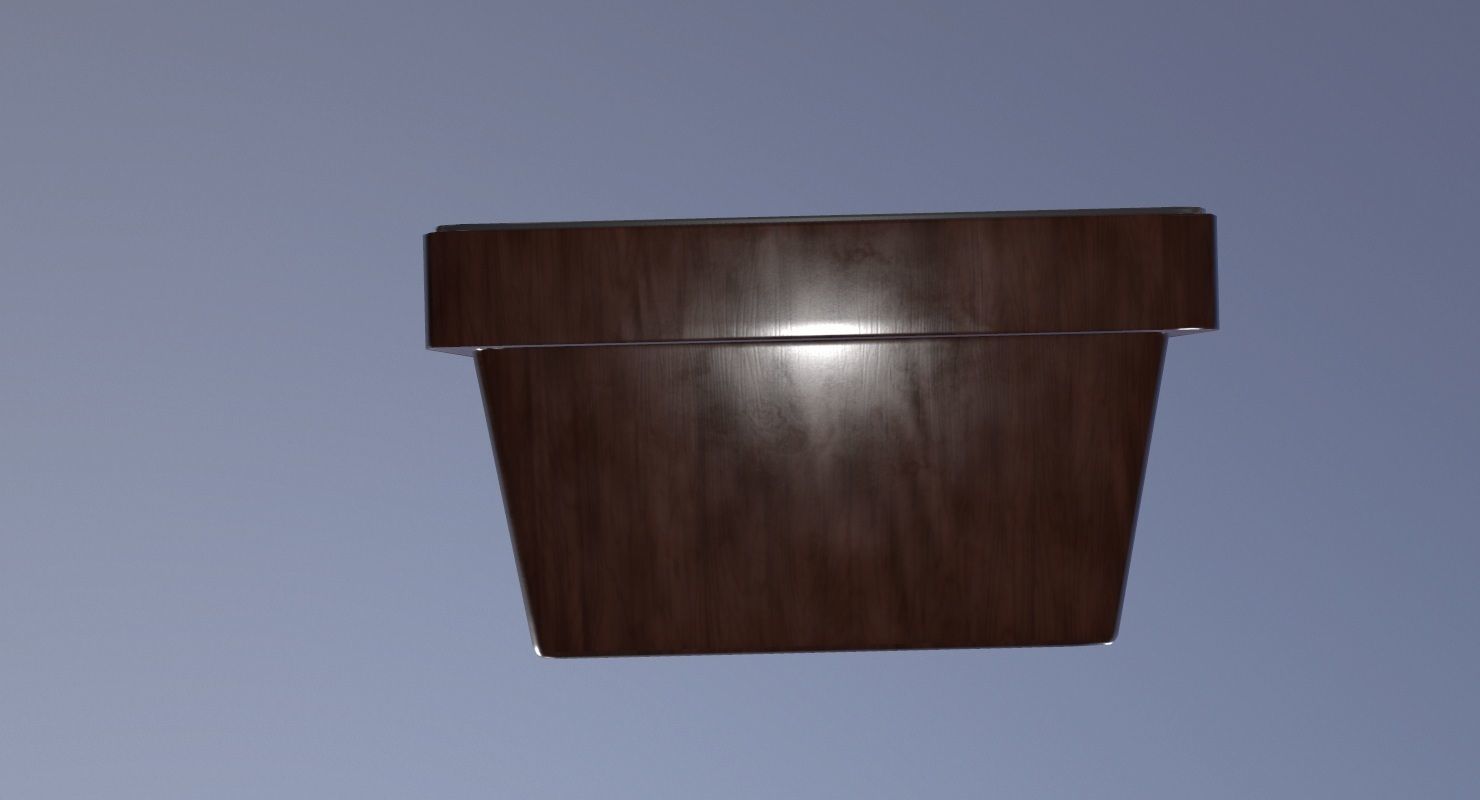 Vintage Television Game Ready Low-poly 3D model_9