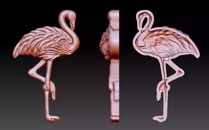 flamingo figurine