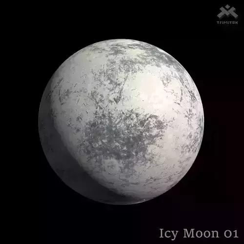 Icy Moon 01 - 8k PBR Low-poly 3D model