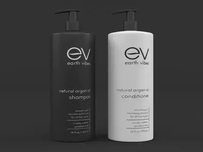 Earth Vibes Natural Argan Oil Shampoo and Conditioner