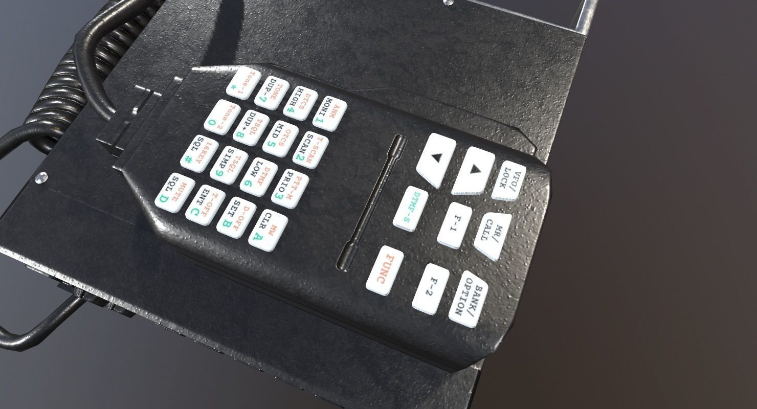 Transceiver Game Ready box with wire Low-poly 3D model_11