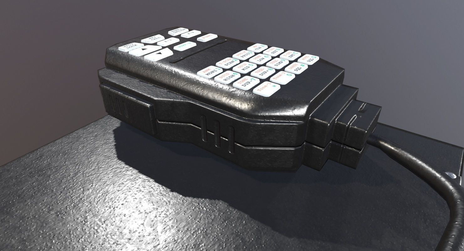 Transceiver Game Ready box with wire Low-poly 3D model_12
