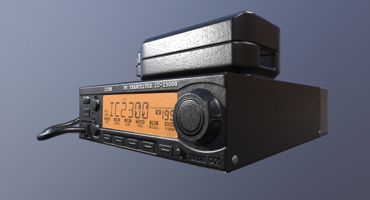 Transceiver Game Ready box with wire Low-poly 3D model_14