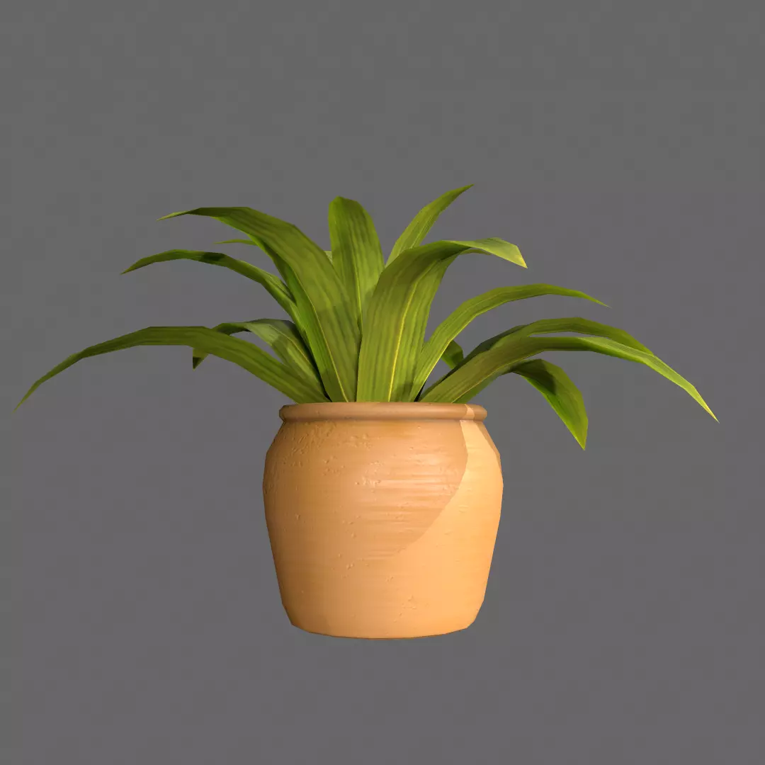 Pot Plant Free low-poly 3D model_0