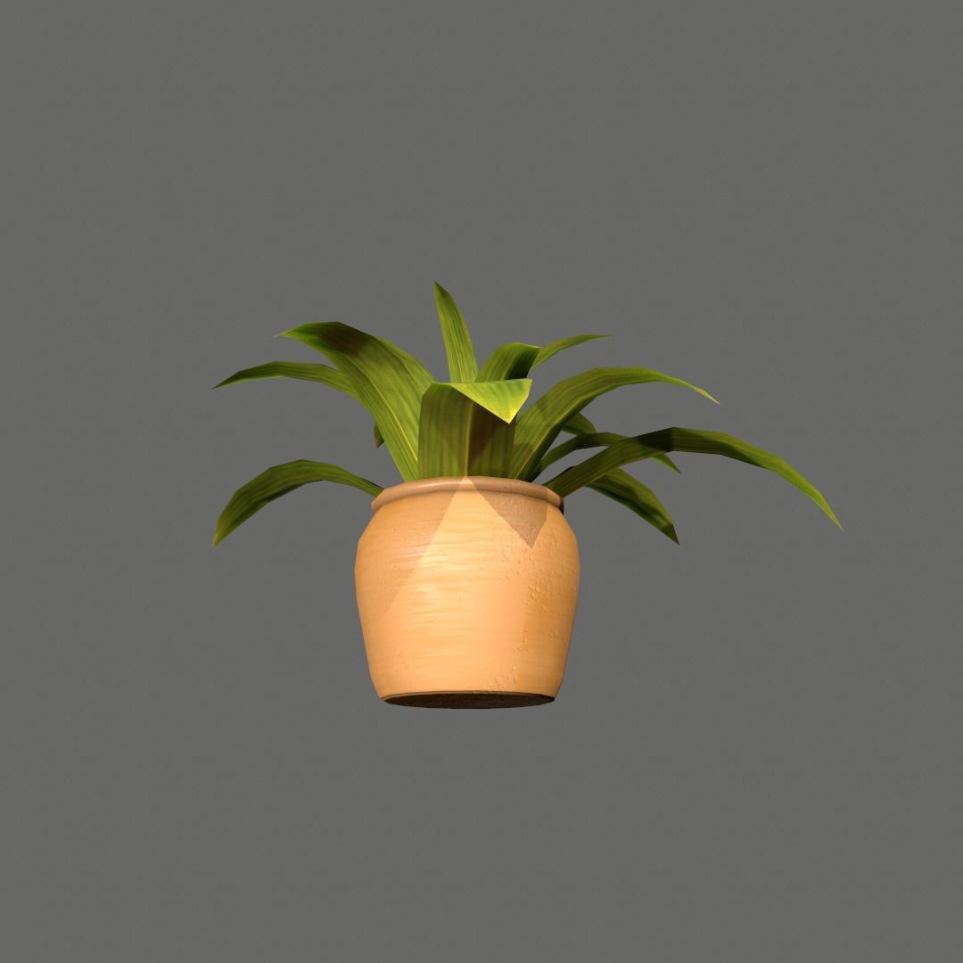 Pot Plant Free low-poly 3D model_2