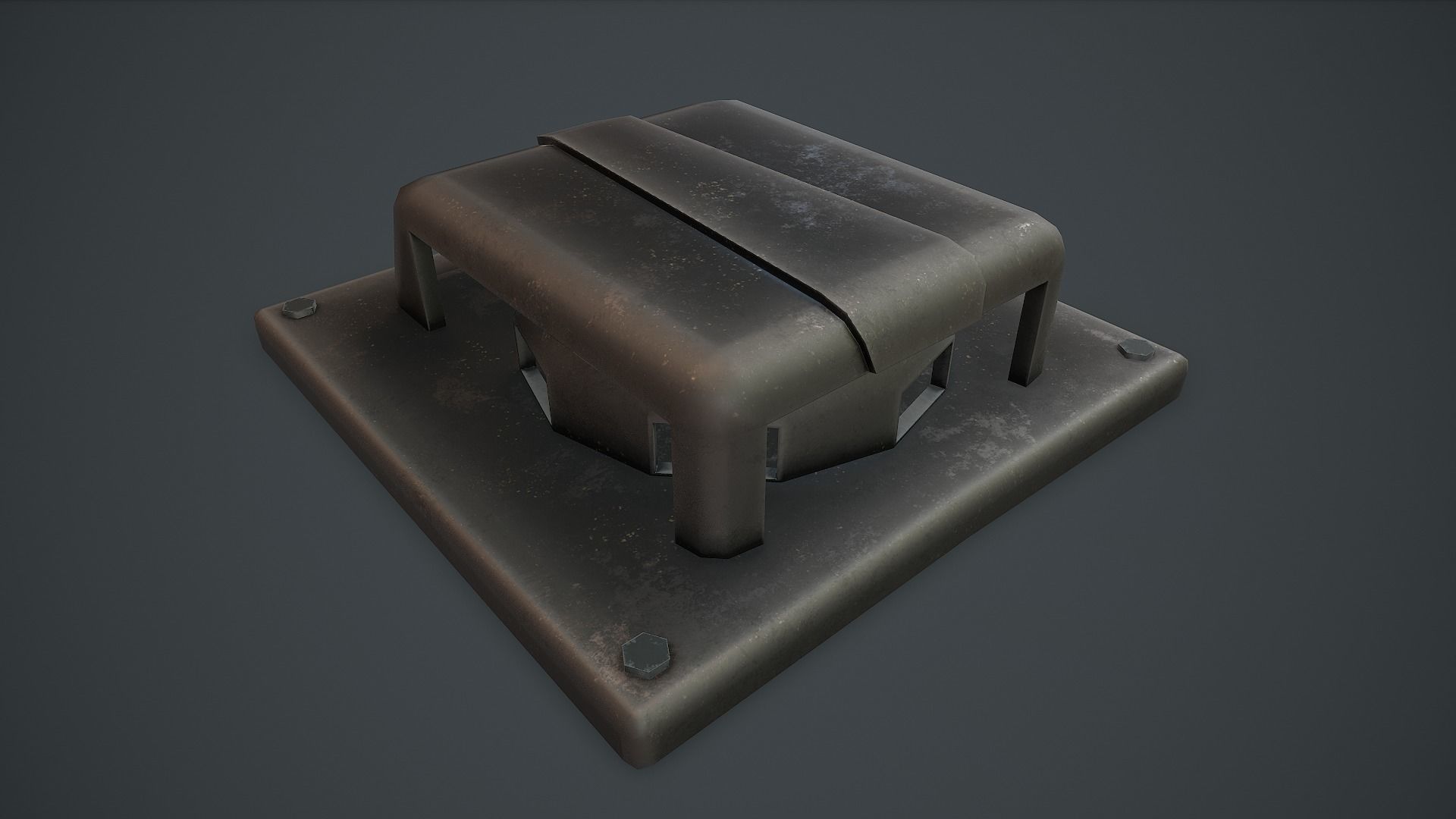 Air Vent PBR VR Low-poly 3D model_5