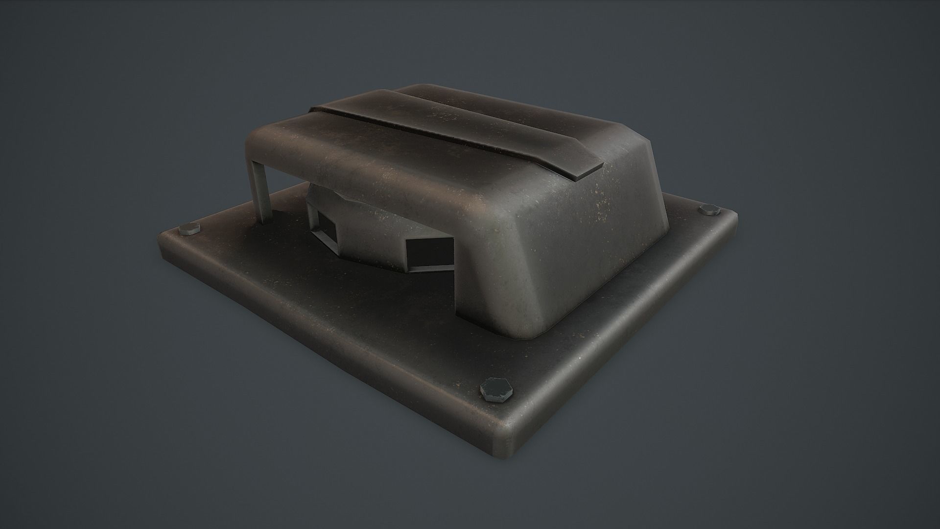 Air Vent PBR VR Low-poly 3D model_1