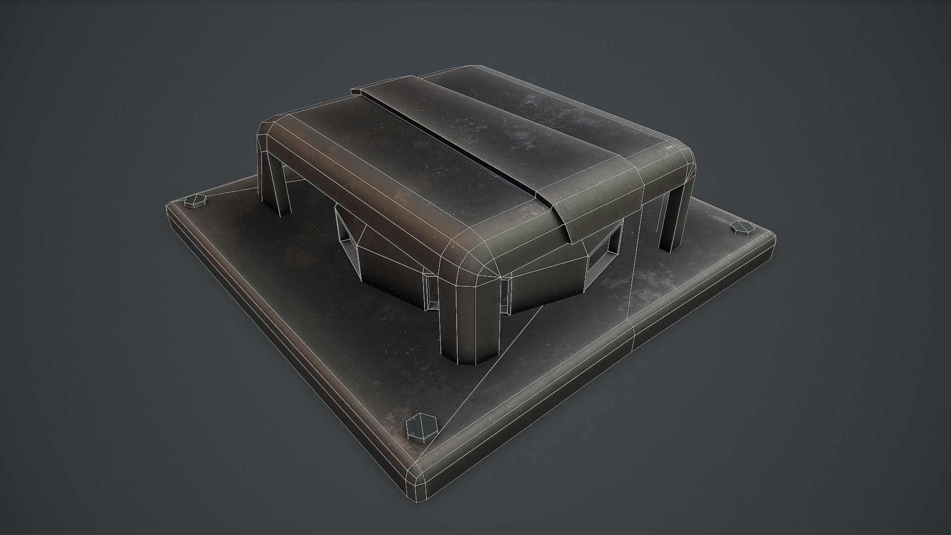 Air Vent PBR VR Low-poly 3D model_6