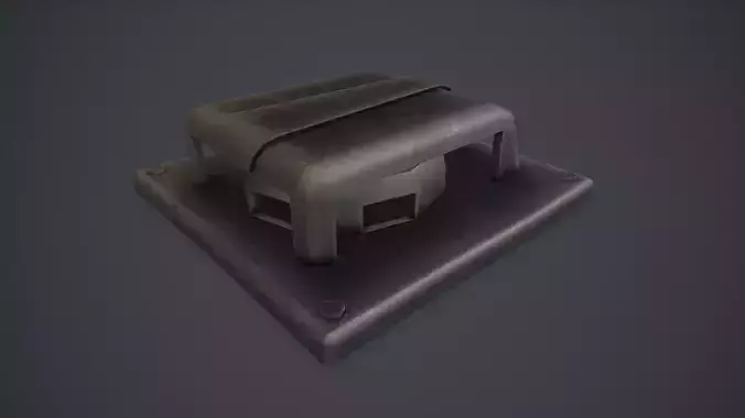 Air Vent PBR VR Low-poly 3D model