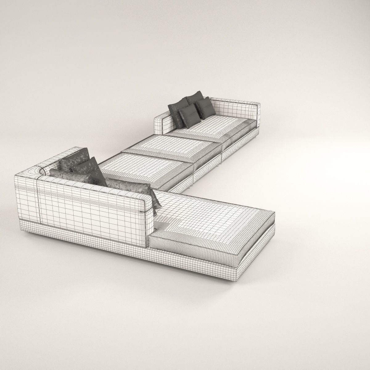Wise corner sofa 3D model_5