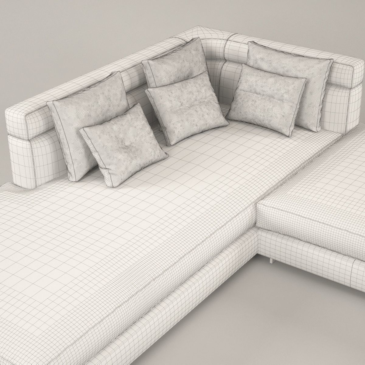 Wise corner sofa 3D model_7