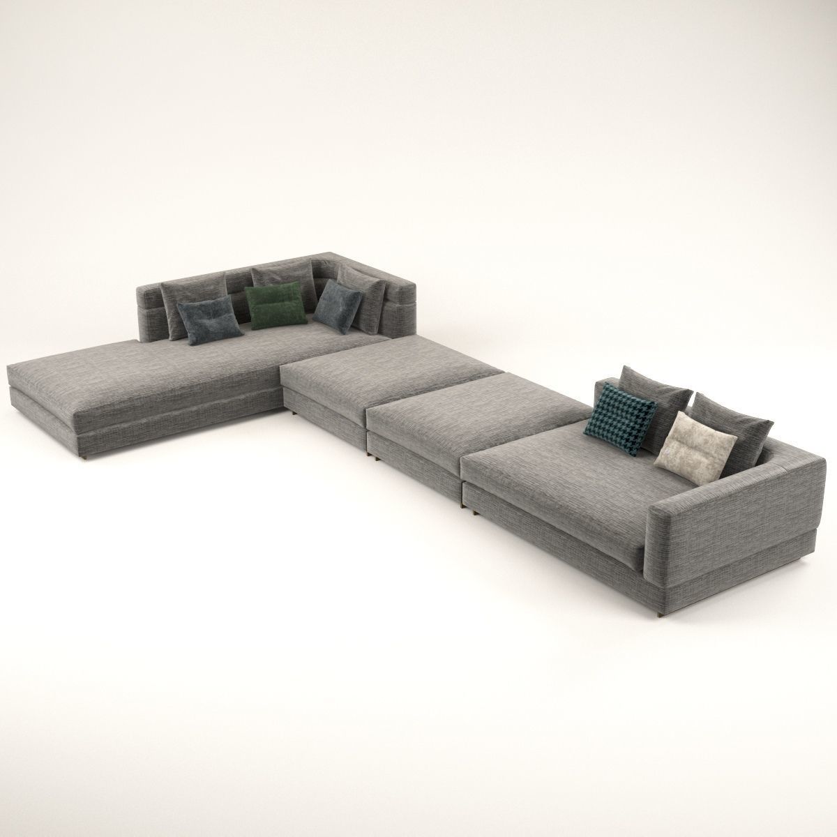 Wise corner sofa 3D model_1