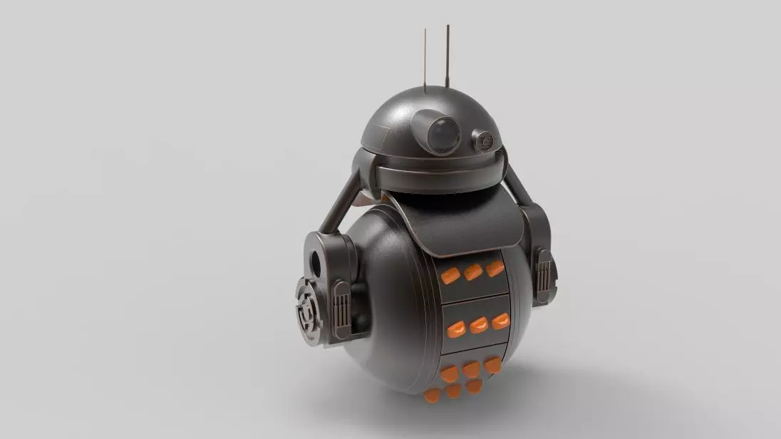 round robot  3D model_0