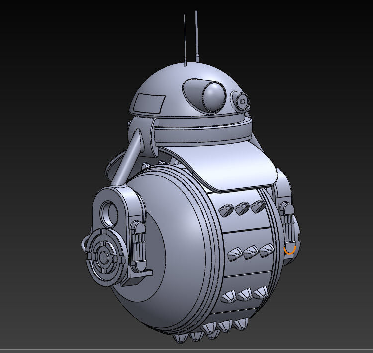 round robot  3D model_3