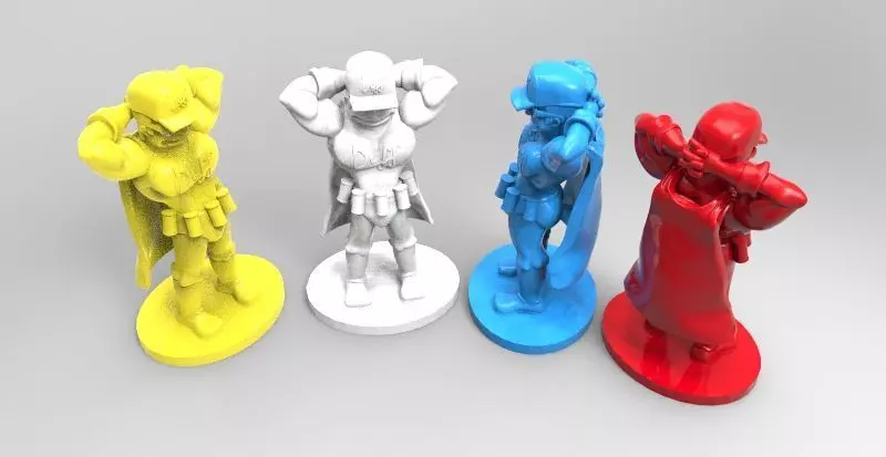duffman superhero figurine 3D model