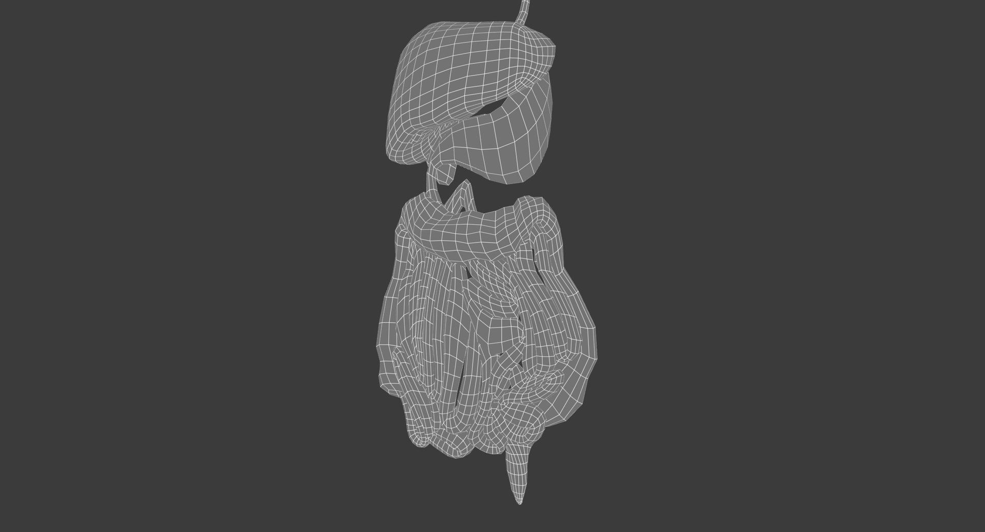 Motion Capture Female Anatomy Low-poly 3D model_17