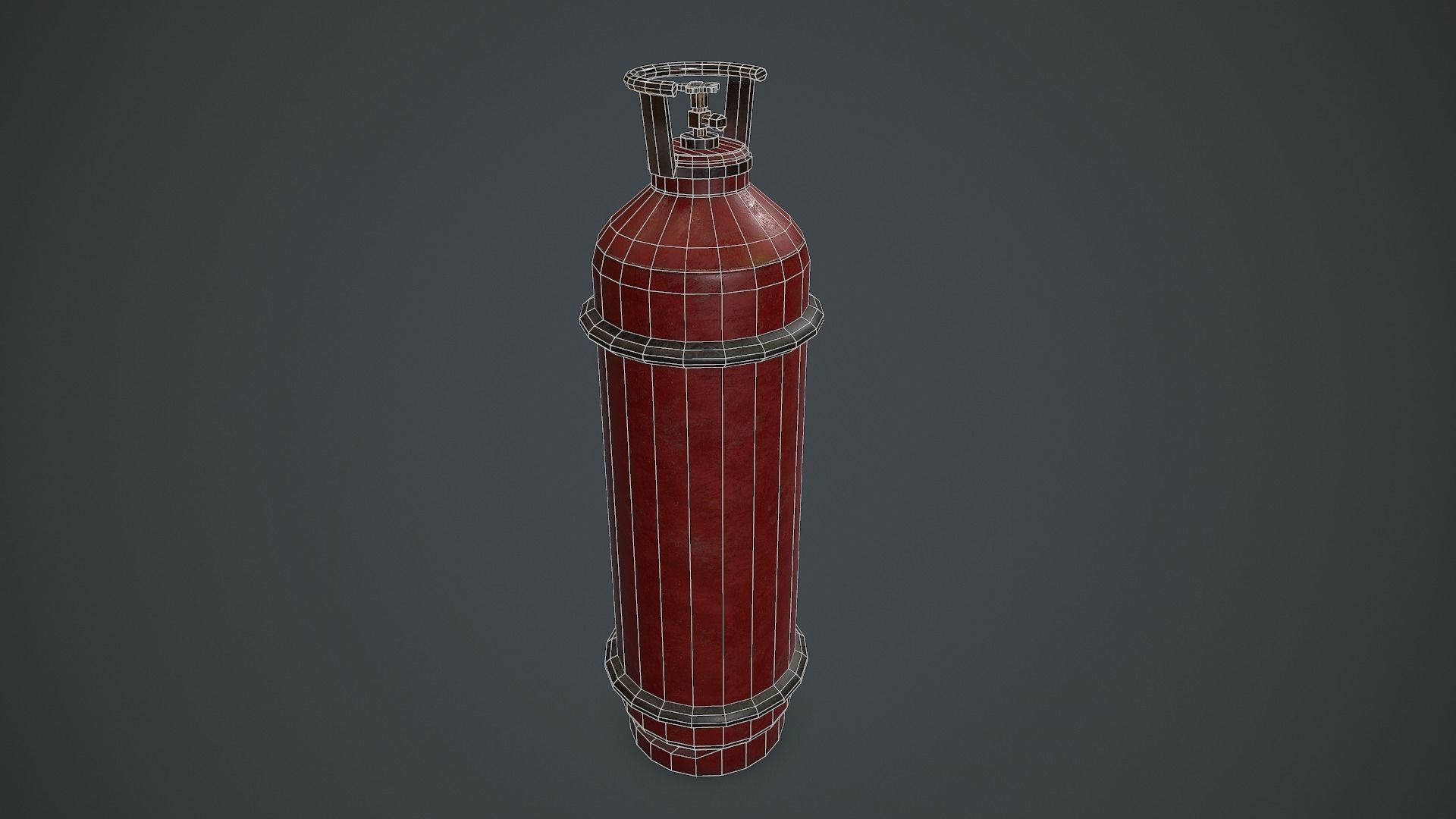 Propane Tank PBR VR Low-poly 3D model_7