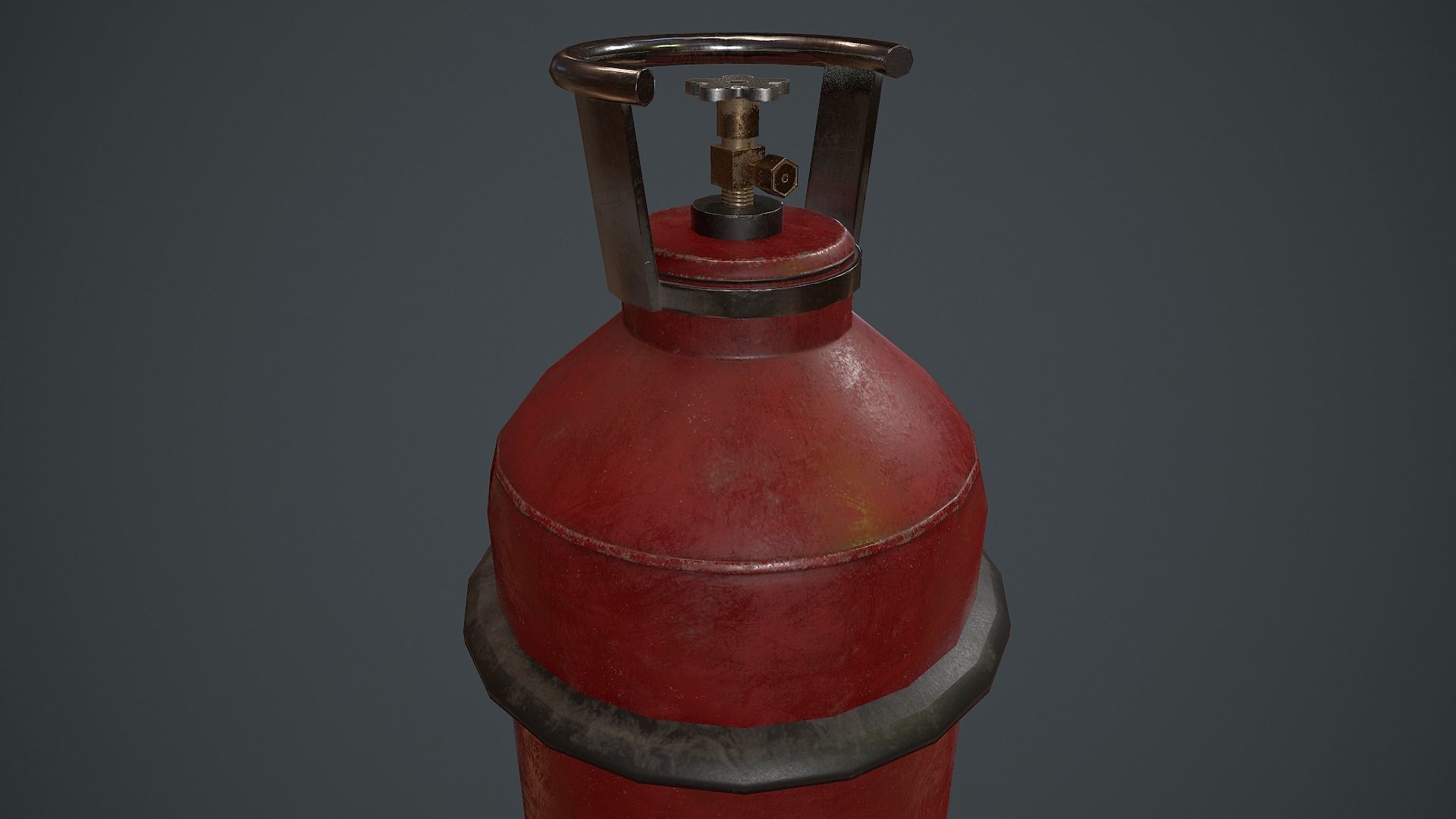 Propane Tank PBR VR Low-poly 3D model_4