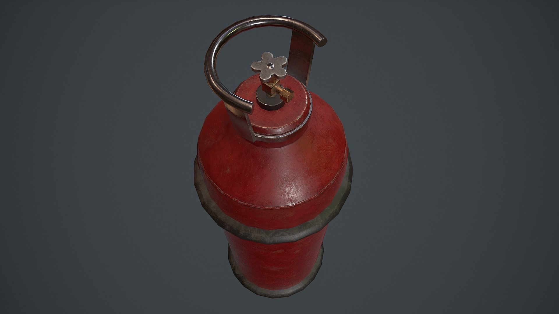 Propane Tank PBR VR Low-poly 3D model_2