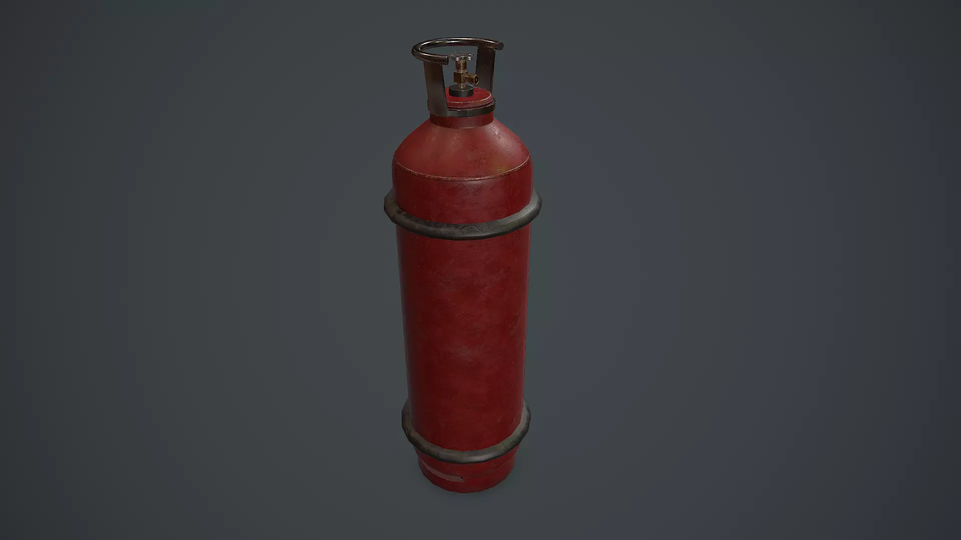Propane Tank PBR VR Low-poly 3D model_0